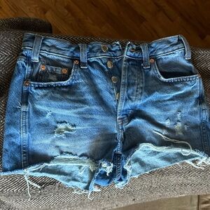 Universal Thread Blue Distressed Jean Shorts